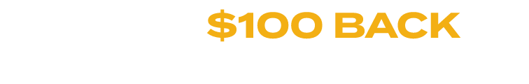 MasterCard $100 back via rebate